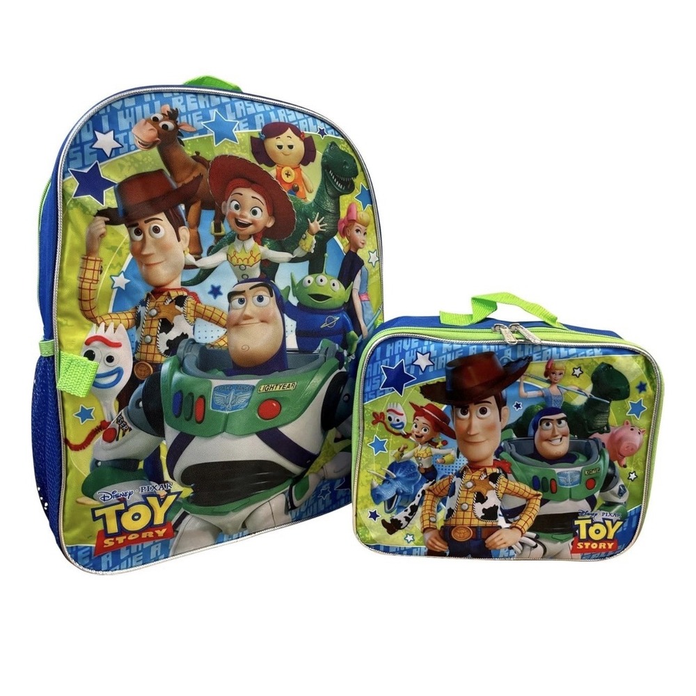 Group Kid's Licensed 16 Inch Backpack With Removable Lunch Box Set (Toy story)